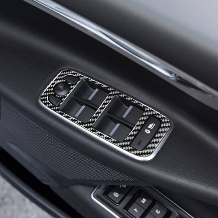4 in 1 Auto Carbon Fiber Lifting Panel Dekorative Aufkleber für Jaguar F-PACE X761 XE X760 2016-2020, Rechtslenker – Bild 6