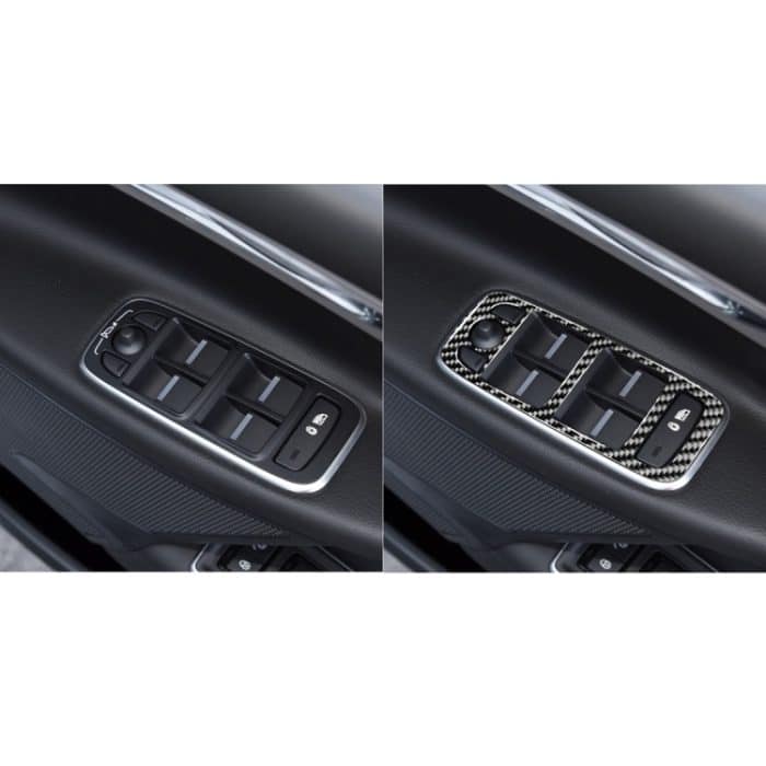4 in 1 Auto Carbon Fiber Lifting Panel Dekorative Aufkleber für Jaguar F-PACE X761 XE X760 2016-2020, Rechtslenker – Bild 8