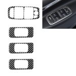 4 in 1 Auto Carbon Fiber Lifting Panel Dekorative Aufkleber für Jaguar F-PACE X761 XE X760 2016-2020, Linkslenker