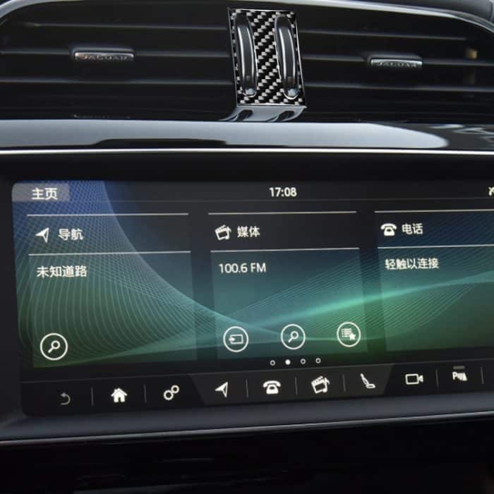 Auto Carbon Fiber Middle Air Outlet Dekorative Aufkleber für Jaguar F-PACE X761 XE X760 XF X260 XJ 2016-2020, Links- und Rechtsantrieb Universal – Bild 6