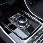 Car Carbon Fiber Getriebeknopf Dekorative Aufkleber für Jaguar F-Pace X761 XE X760 XF X260 XJ 2016-2020, linke und rechte Antrieb universell – Bild 5