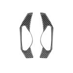 2 PCS Car Carbon Lenkradpaddel dekorative Aufkleber für Jaguar F-PACE X761 XE X760 XF X260 2016-2020, Links- und Rechtsantrieb Universal – Bild 2