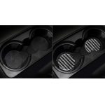 Auto Carbon Faser Wasserbecherhalter Matte für Land Rover Discovery 4 2010-2016, Links- und Rechtsantrieb Universal – Bild 6