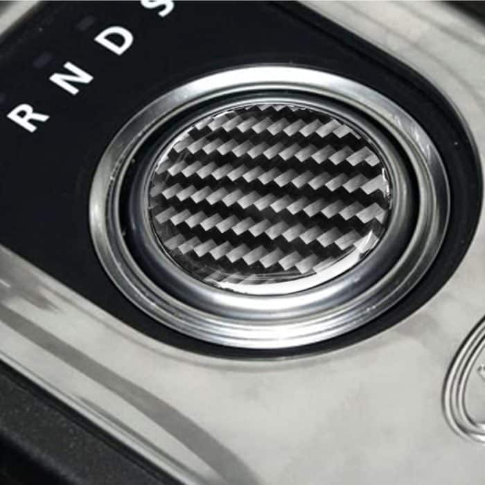 Auto Carbon Faser Schaltknauf Dekorativer Aufkleber für Land Rover Discovery 4 2010-2016, Links- und Rechtsantrieb Universal – Bild 6