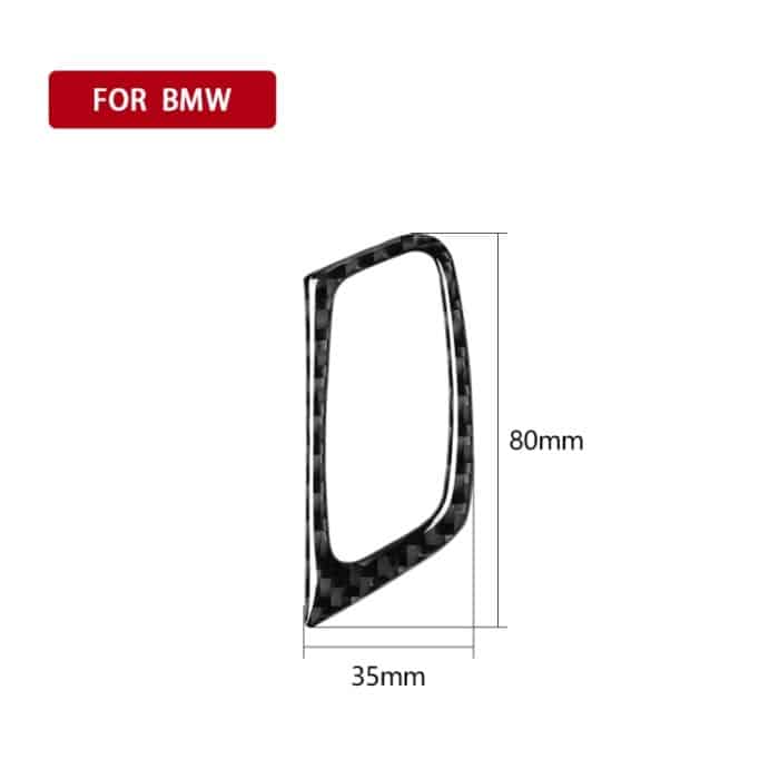 Auto Carbon Fiber Solid Color Key Hole Dekorativer Aufkleber für BMW E70 X5 / E71 X6 2009-2013, Linkslenker – Bild 4