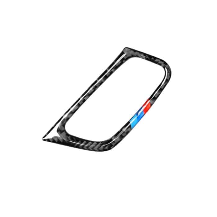 Auto Carbon Fiber Tricolor Key Hole Dekorativer Aufkleber für BMW E70 X5 / E71 X6 2009-2013, Linkslenker – Bild 2