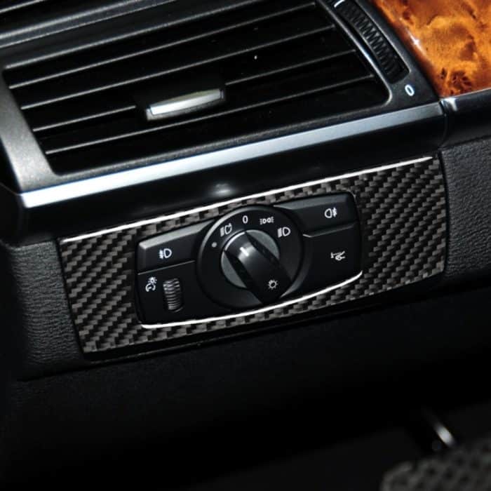 Auto Carbon Fiber Solid Color Scheinwerfer Dekorativer Aufkleber für BMW E70 X5 / E71 X6 2008-2013, Linkslenker – Bild 7