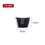 Auto Carbon Fiber Tricolor Lenkrad Dekorativer Aufkleber für BMW E70 X5 / E71 X6 2008-2013, Links- und Rechtsantrieb Universal – Bild 4