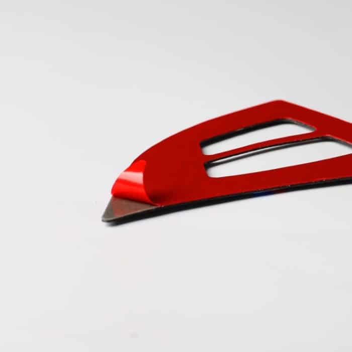 2 in 1 Auto Carbon Faser Einfarbig Lenkradknöpfe Dekorativer Aufkleber für BMW E70 X5 2008-2013, Links- und Rechtsantrieb Universal – Bild 4