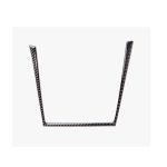 Auto Carbon Fiber Water Cup Holder Dekorativer Aufkleber für BMW E70 X5 / E71 X6 2009-2013, Rechtslenker