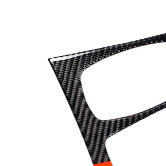 Car Carbon Fiber Tricolor Gear Panel Dekorativer Aufkleber für BMW X5 2008-2013 / X6 2009-2014, Hochkonfiguration Linksantrieb – Bild 3