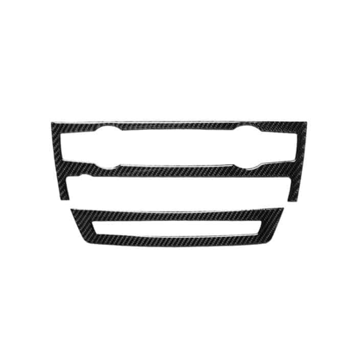 CRP9432.jpg 2 in 1 Auto Carbon Faser Einfarbig Klimaanlage Set Dekorativer Aufkleber für BMW E70 X5 2008-2013 / E71 X6 2009-2014, Links- und Rechtsantrieb Universal – Bild 1