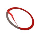 4 in 1 Auto Kohlefaser Einfarbiger Hornring Dekorativer Aufkleber für BMW 2008-2013 E70 / 2008-2014 E71, Links- und Rechtsantrieb Universal – Bild 4