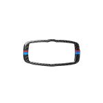 Auto Carbon Fiber Tricolor Scheinwerfer Schalterrahmen Dekorativer Aufkleber für BMW 2008-2013 X5 E70 / X6 E71 / 5 Serie E60 2008-2010, Links- und Rechtsantrieb Universal – Bild 2
