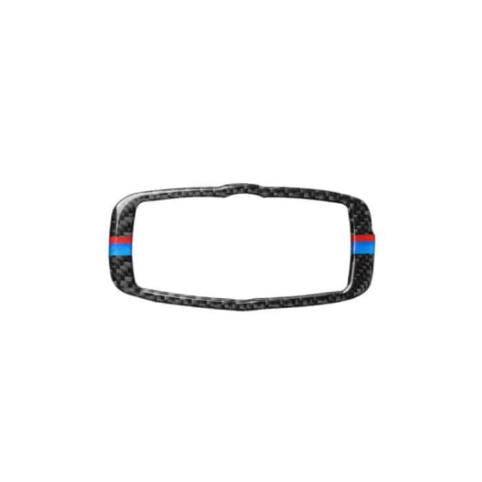 Auto Carbon Fiber Tricolor Scheinwerfer Schalterrahmen Dekorativer Aufkleber für BMW 2008-2013 X5 E70 / X6 E71 / 5 Serie E60 2008-2010, Links- und Rechtsantrieb Universal – Bild 2