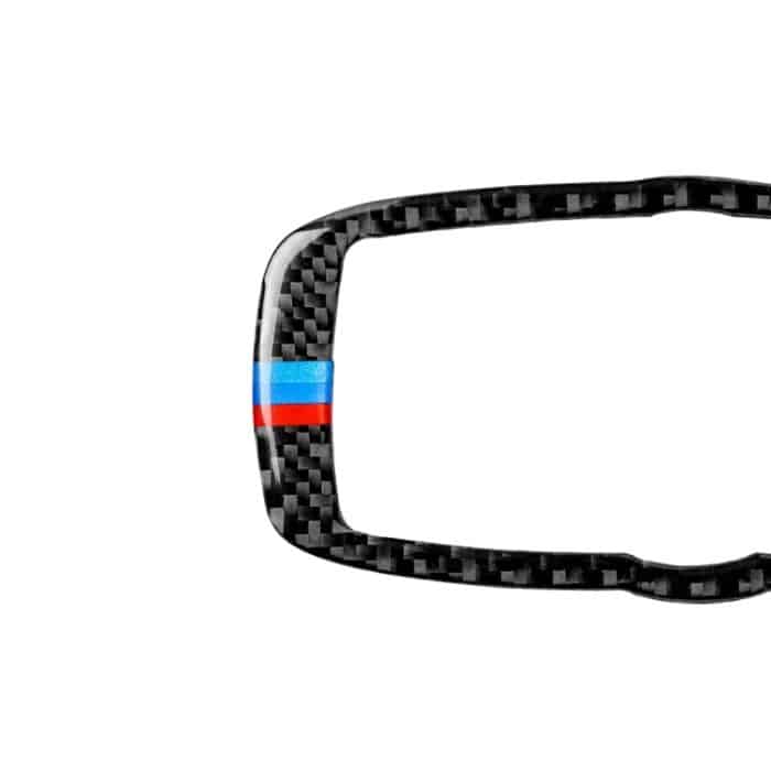 Auto Carbon Fiber Tricolor Scheinwerfer Schalterrahmen Dekorativer Aufkleber für BMW 2008-2013 X5 E70 / X6 E71 / 5 Serie E60 2008-2010, Links- und Rechtsantrieb Universal – Bild 3