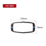 Auto Carbon Fiber Tricolor Scheinwerfer Schalterrahmen Dekorativer Aufkleber für BMW 2008-2013 X5 E70 / X6 E71 / 5 Serie E60 2008-2010, Links- und Rechtsantrieb Universal – Bild 6