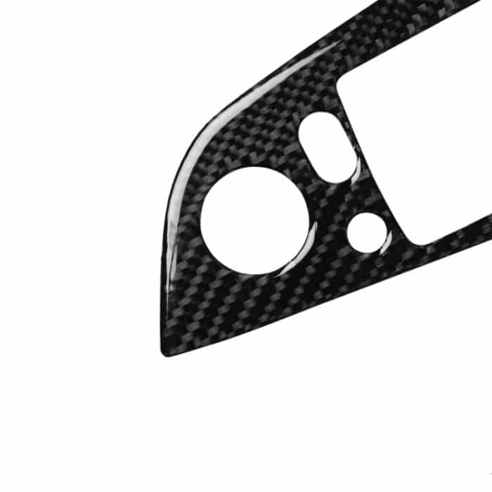 4 in 1 Auto Carbon Faser Einfarbig Fensterheber Schalttafel Dekorativer Aufkleber für BMW 2008-2013 X5 E70 / 2009-2014 X6 E71, Hochkonfiguration Linksantrieb – Bild 4