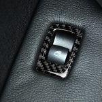 4 in 1 Auto Carbon Faser Einfarbig Fensterheber Schalttafel Dekorativer Aufkleber für BMW 2008-2013 X5 E70 / 2009-2014 X6 E71, Hochkonfiguration Linksantrieb – Bild 7