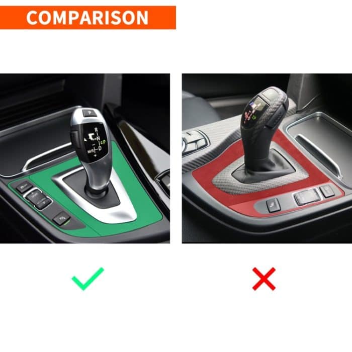 Auto Carbon Fiber Gear Position Panel Dekorativer Aufkleber für BMW 2013-2017 3er F30 / 3GTSeries F34, Rechtslenker – Bild 7