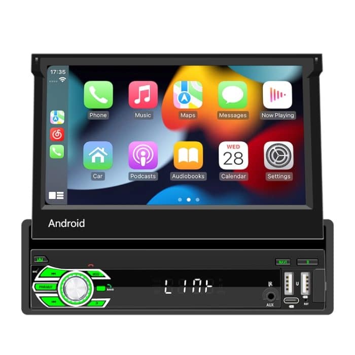 HD 7 Zoll Single Din Auto Android Player GPS-Navigation Bluetooth Touch Stereo-Radio, Support Mirror Link & FM & WIFI – Bild 1