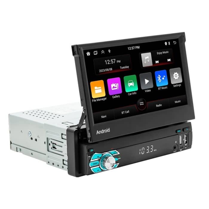 HD 7 Zoll Single Din Auto Android Player GPS-Navigation Bluetooth Touch Stereo-Radio, Support Mirror Link & FM & WIFI – Bild 2
