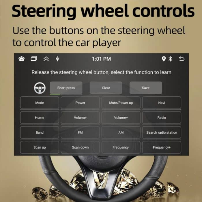 HD 7 Zoll Single Din Auto Android Player GPS-Navigation Bluetooth Touch Stereo-Radio, Support Mirror Link & FM & WIFI – Bild 13