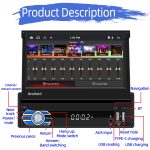 HD 7 Zoll Single Din Auto Android Player GPS-Navigation Bluetooth Touch Stereo-Radio, Support Mirror Link & FM & WIFI – Bild 17