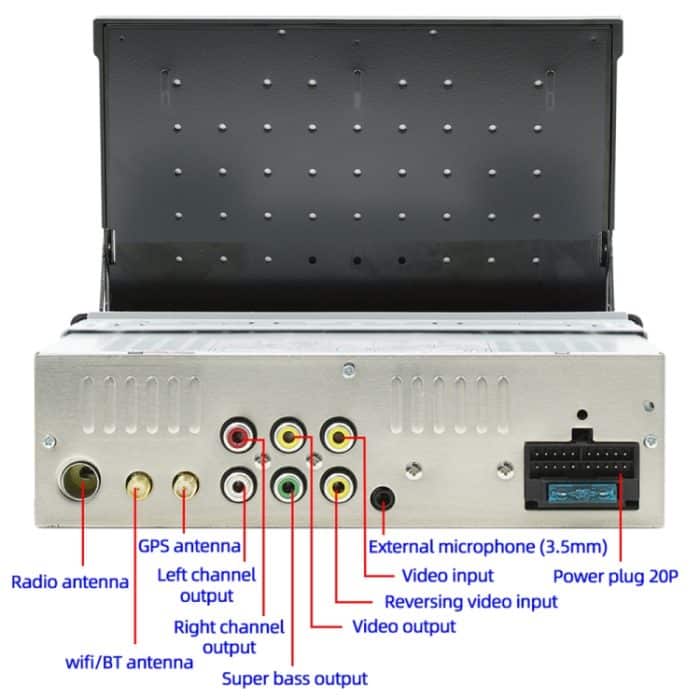 HD 7 Zoll Single Din Auto Android Player GPS-Navigation Bluetooth Touch Stereo-Radio, Support Mirror Link & FM & WIFI – Bild 18