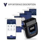 Viecar VP003 Auto Mini OBD + USB / Typ-C-Schnittstellenfehlerdetektor V2.2 Bluetooth-Diagnosetool – Bild 7