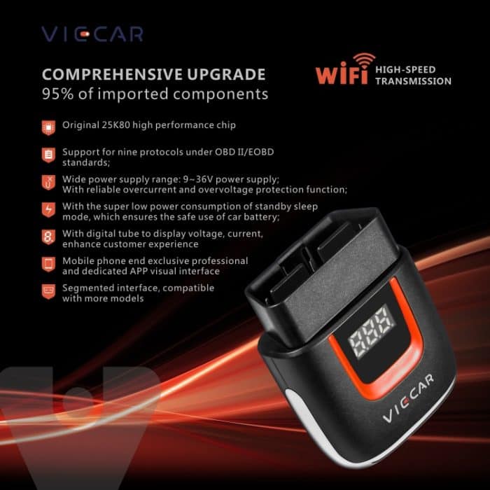 Viecar VP002 Auto Mini OBD-Fehlerdetektor V1.5 WiFi-Diagnosetool – Bild 5