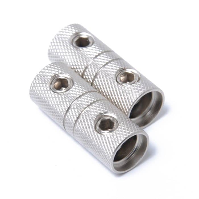 CRP9849.jpg 2 PCS-Kabelkupplungs-Anschlussstecker 4GA AWG Gauge Joiner Barrel Set Screw – Bild 1