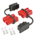 50Amp Batterie Schnellverschlussstecker + Staubschutz für Wohnwagen