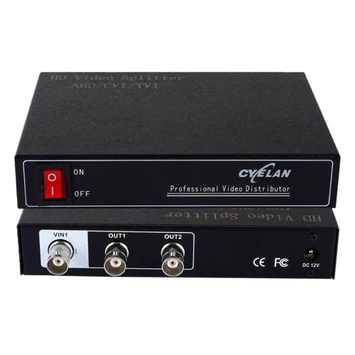 Koaxial-AHD / CVI / TVI 1 in 2 Videosignal-Splitter – Bild 1