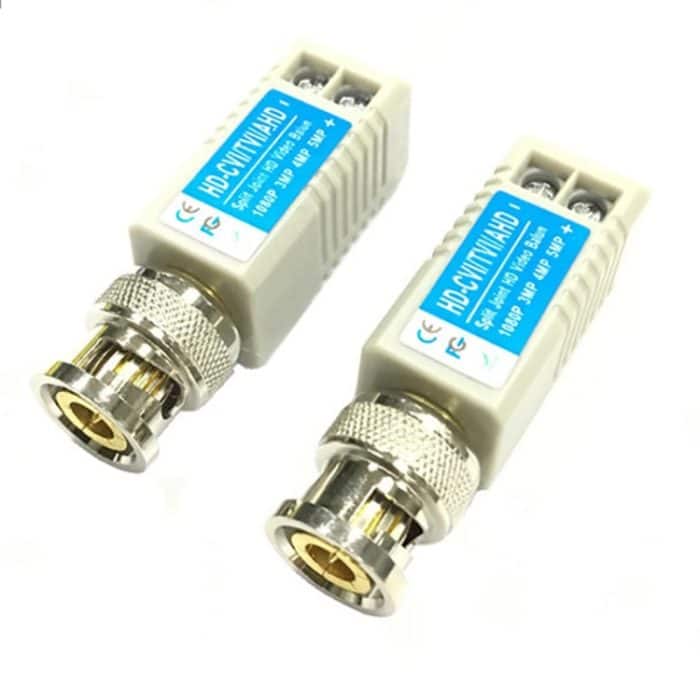 2 PCS Anpwoo 100B Upgrade-Version Koaxialer HD-CVI / AHD / CVI 1CH Passiver Transceiver Video Balun mit Schraubtyp – Bild 3