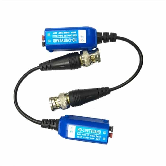 2 PCS Anpwoo 210C Spleißbarer schraubenloser koaxialer HD-CVI / AHD / TVI 1CH Passiver Transceiver Video Balun – Bild 3