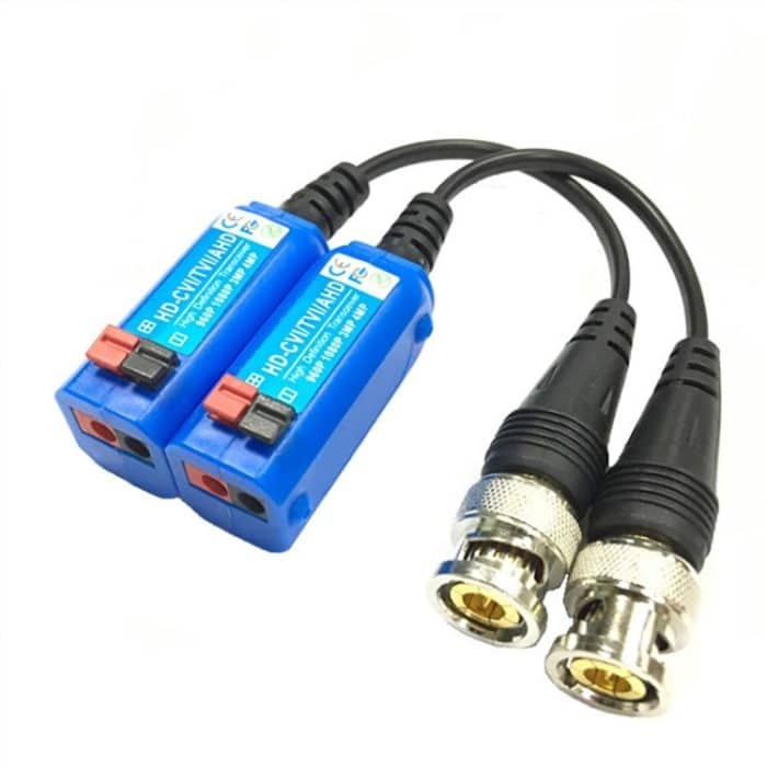 2 Stück Anpwoo 800c Tanksable TOP Press Schraubenlose Video Balun HD-CVI / AHD / HDVI 1CH Passive Transceiver – Bild 1