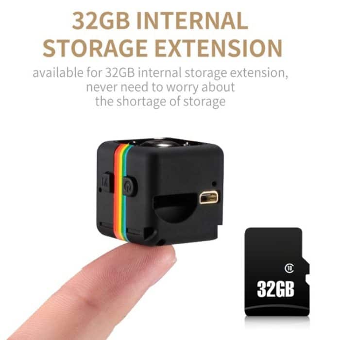 SQ11 Mini DV HD 1080P 2MP Sport-Recorder-Kamera mit Halterung, unterstützt Monitorerkennung, IR-Nachtsicht und TF-Karte, SQ11 6 LEDs Black, SQ11 6 LEDs Blue, SQ11 6 LEDs Red – Bild 4