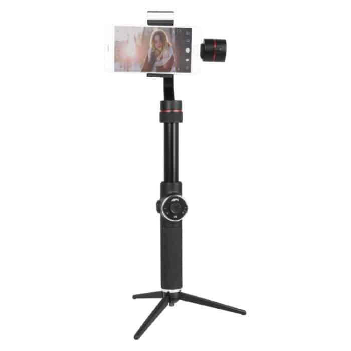 DCA0865B.jpg AFI V5 Smooth 3-Achsen-Handheld-Aluminium-Brushless-Gimbal-Stabilisator mit Stativhalterung und Fülllicht für Smartphones innerhalb von 6 Zoll, unterstützt Gesichtsverfolgung – Bild 1