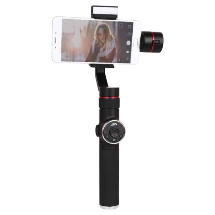 AFI V5 Smooth 3-Achsen-Handheld-Aluminium-Brushless-Gimbal-Stabilisator mit Stativhalterung und Fülllicht für Smartphones innerhalb von 6 Zoll, unterstützt Gesichtsverfolgung – Bild 6