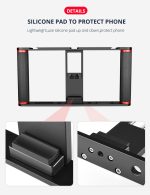 YELANGU PC05 YLG0909B Vlogging Live-Übertragung Smartphone Metallkäfig Video-Rig Filmemachen Aufnahmegriff Stabilisatorhalterung für iPhone, Galaxy, Huawei, Xiaomi, HTC, LG, Google und andere Smartphones, YLG0909B – Bild 9
