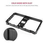 YELANGU PC06 YLG0909A Vlogging Live-Übertragung Smartphone Metallkäfig Video-Rig Filmemachen Aufnahmegriff Stabilisatorhalterung für iPhone, Galaxy, Huawei, Xiaomi, HTC, LG, Google und andere Smartphones, YLG0909A – Bild 11