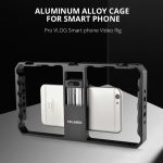 YELANGU PC06 YLG0909A Vlogging Live-Übertragung Smartphone Metallkäfig Video-Rig Filmemachen Aufnahmegriff Stabilisatorhalterung für iPhone, Galaxy, Huawei, Xiaomi, HTC, LG, Google und andere Smartphones, YLG0909A – Bild 5