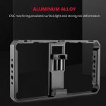 YELANGU PC06 YLG0909A Vlogging Live-Übertragung Smartphone Metallkäfig Video-Rig Filmemachen Aufnahmegriff Stabilisatorhalterung für iPhone, Galaxy, Huawei, Xiaomi, HTC, LG, Google und andere Smartphones, YLG0909A – Bild 7