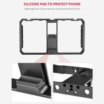 YELANGU PC06 YLG0909A Vlogging Live-Übertragung Smartphone Metallkäfig Video-Rig Filmemachen Aufnahmegriff Stabilisatorhalterung für iPhone, Galaxy, Huawei, Xiaomi, HTC, LG, Google und andere Smartphones, YLG0909A – Bild 10