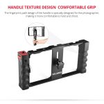 YELANGU PC02A Vlogging Live Broadcast Kunststoffkäfig Video Rig Filmmaking Stabilisator Halterung für iPhone, Galaxy, Huawei, Xiaomi, HTC, LG, Google und andere Smartphones, PC02A – Bild 11
