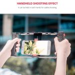 YELANGU PC02A Vlogging Live Broadcast Kunststoffkäfig Video Rig Filmmaking Stabilisator Halterung für iPhone, Galaxy, Huawei, Xiaomi, HTC, LG, Google und andere Smartphones, PC02A – Bild 12