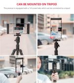 YELANGU PC02A Vlogging Live Broadcast Kunststoffkäfig Video Rig Filmmaking Stabilisator Halterung für iPhone, Galaxy, Huawei, Xiaomi, HTC, LG, Google und andere Smartphones, PC02A – Bild 14