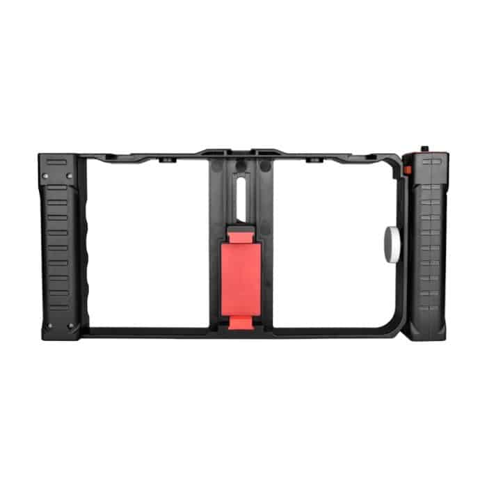 YELANGU PC02A Vlogging Live Broadcast Kunststoffkäfig Video Rig Filmmaking Stabilisator Halterung für iPhone, Galaxy, Huawei, Xiaomi, HTC, LG, Google und andere Smartphones, PC02A – Bild 4