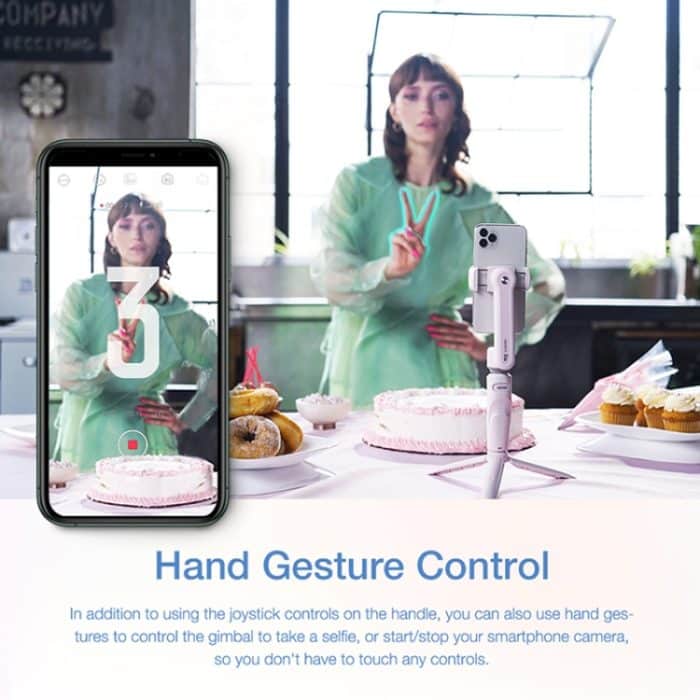 ZHIYUN YSZY018 Smooth-XS Handheld-Gimbal-Stabilisator Selfie-Stick für Smartphones, Belastung: 200 g, Smooth-XS(Pink), Smooth-XS(White) – Bild 5